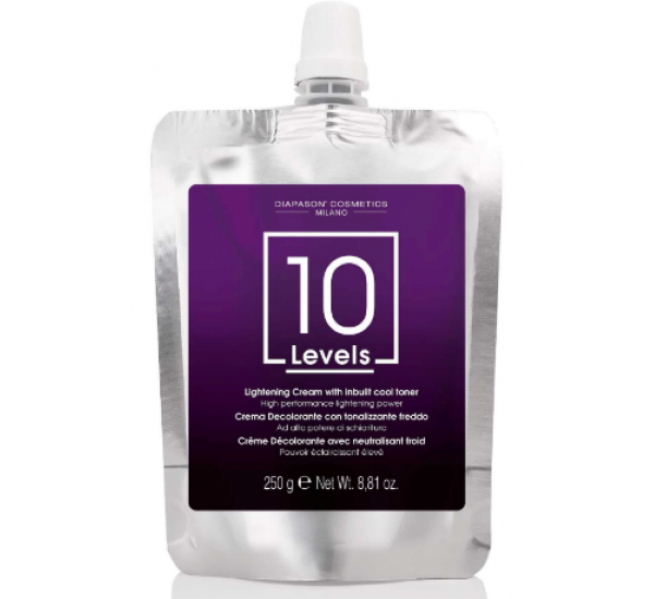 Обезцветяващ крем за коса за студени нюанси 10 тона DCM 10 Levels Lightening Cream 250gr.